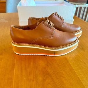 Cleregine platform leather sneakers